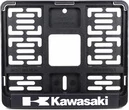 Рамка для номера мотоцикла нового образца Kawasaki белая 190*145мм