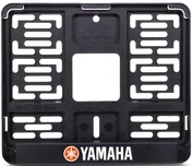 Рамка для номера мотоцикла нового образца Yamaha белая 190*145мм