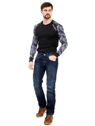 Starks Wild One Stretch мотоджинсы синие с вытеркой