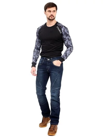 Starks Wild One Stretch мотоджинсы синие с вытеркой (размер: 29)