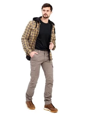 Starks Python Cargo Tactic мотоджинсы серо-бежевые