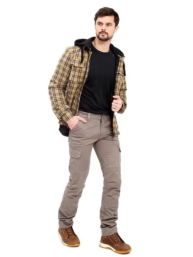 Starks Python Cargo Tactic мотоджинсы серо-бежевые