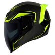 Icon Airflite Crosslink Hi-Viz мотошлем черный с желтыми вставками