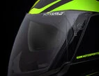 Icon Airflite Crosslink Hi-Viz мотошлем черный с желтыми вставками