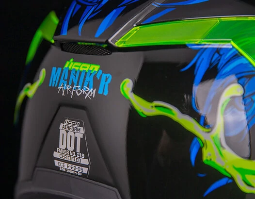 Icon Airform Manik'R мотошлем синий (размер: xs)