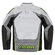 Icon Hooligan Ultrabolt Hi-Viz мотокуртка белая с зелеными вставками