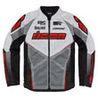 Icon Hooligan Ultrabolt мотокуртка белая с красными вставками (размер: s)