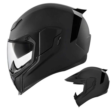 Icon Airflite Moto Rubatone мотошлем черный матовый
