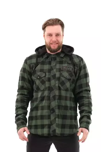 Dragonfly Streetfighter Green моторубашка с защитой зеленая
