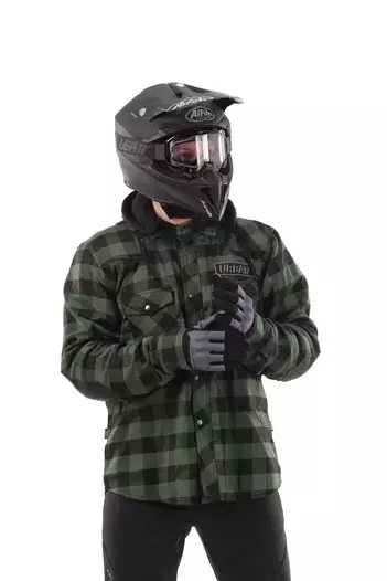 Dragonfly Streetfighter Green моторубашка с защитой зеленая