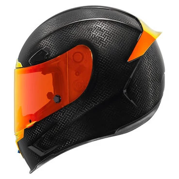Icon Airframe Pro Carbon Red карбоновый мотошлем черный