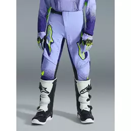 Alpinestars Youth Supertech Scenz Kids' Cross Enduro Motorcycle мотоштаны Purple Fluo Yellow