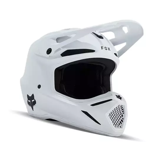 Fox V3 Мотошлем White Matt Белый (размер: m)