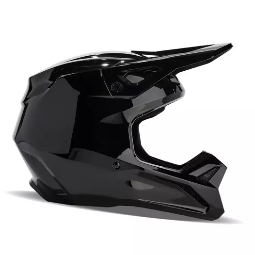 Fox V1 Solid 24 Мотошлем Black Черный