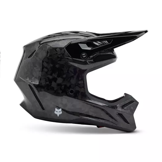 Fox V3 Rs Carbon Мотошлем Black Черный