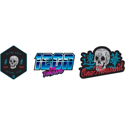 Наклейки Icon Retroskull 3 шт.