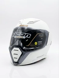 Icon UltraFlite Rizz Rizz White MIPS мотошлем белый матовый (размер: xs)