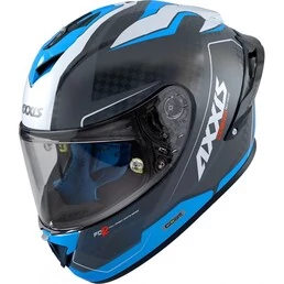 AXXIS FF104C Cobra Rage карбоновый мотошлем синий