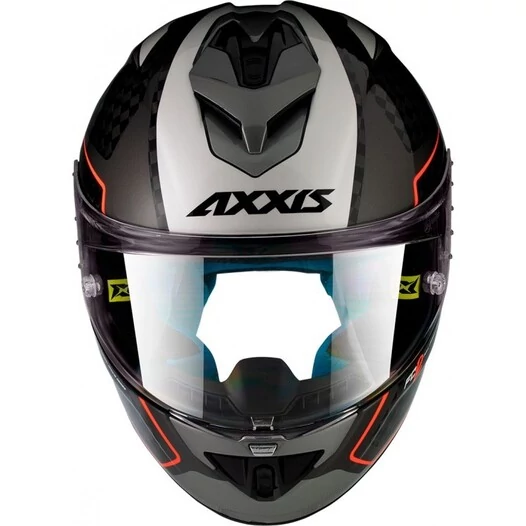 AXXIS FF104C Cobra Rage карбоновый мотошлем серый