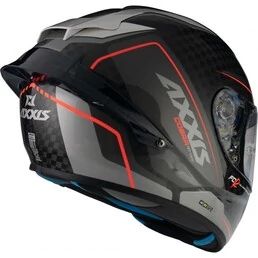 AXXIS FF104C Cobra Rage карбоновый мотошлем серый