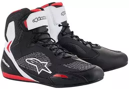 Alpinestars Certified Motorcycle мотоботы FASTER-3 RIDEKNIT Black White Red (размер: 13.5)