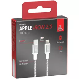 USB Iron 2.0 Type-C > Apple 8 Pin cable - 100 cm