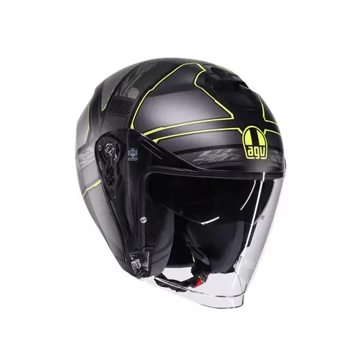 Agv Irides E2206 Zagabria Мотошлем Grey Yellow (размер: xs)