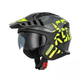 Acerbis Jet Aria Evo Graphic Мотошлем Black Yellow Желтый (размер: xs)