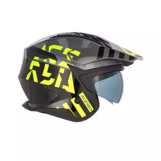 Acerbis Jet Aria Evo Graphic Мотошлем Black Yellow Желтый