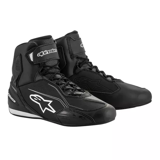 Alpinestars Faster 3 мотоботы Black White Черный