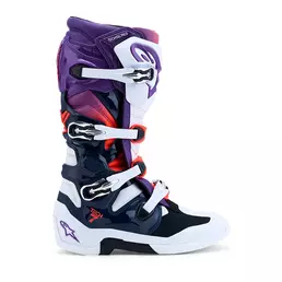 Alpinestars Tech 7 25 Purple White Blue Red мотоботинки Фиолетовый
