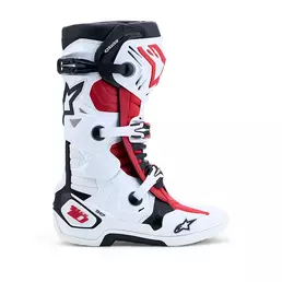 Alpinestars Tech 10 мотоботинки White Black Red Красный