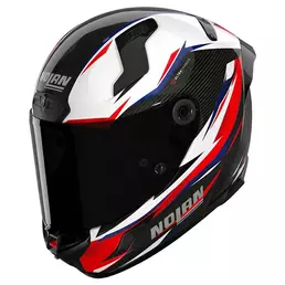 Nolan X-804 St Ultra Carbon Veloce Мотошлем White Red Красный