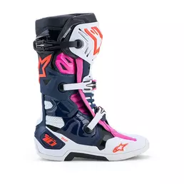 Alpinestars Tech 10 Supervented мотоботинки Blue Black Fuxia Фиолетовый