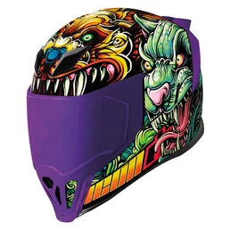 Icon Airflite CSF23 Cat Scratch Fever мотошлем фиолетовый