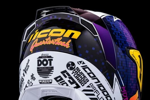 Icon Airflite Quarterflash мотошлем фиолетовый