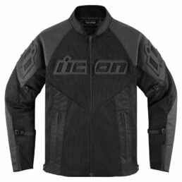 Icon Mesh AF Leather CE мотокуртка черная