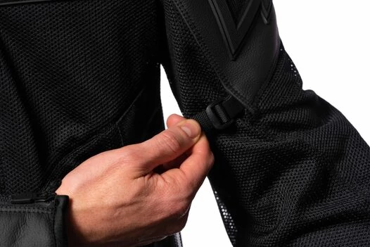 Icon Mesh AF Leather CE мотокуртка черная