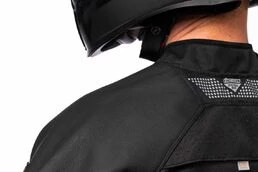 Icon Mesh AF Leather Slayer CE мотокуртка черная с красными вставками