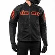 Icon Mesh AF Leather Slayer CE мотокуртка черная с красными вставками