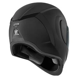 Icon Airform Dark Rubatone мотошлем черный матовый
