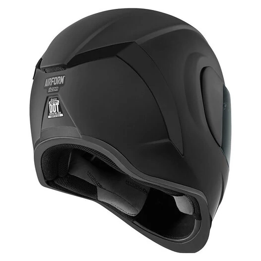 Icon Airform Dark Rubatone мотошлем черный матовый (размер: m)