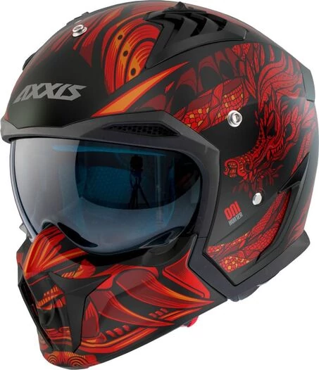 AXXIS 980 Hunter SV Oni Matt Red мотошлем красный матовый