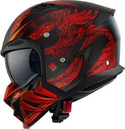 AXXIS 980 Hunter SV Oni Matt Red мотошлем красный матовый