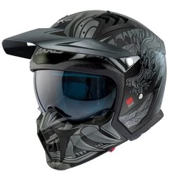 AXXIS 980 Hunter SV Oni Matt Gray мотошлем серый матовый