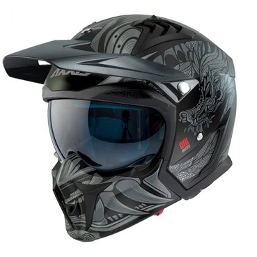 AXXIS 980 Hunter SV Oni Matt Gray мотошлем серый матовый