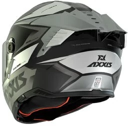 AXXIS FF122 Hawk SV EVO Ixil Matt Titanium мотошлем серый матовый