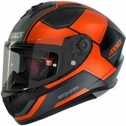 AXXIS FF112C Draken S Sonar Matt Fluor Orange мотошлем интеграл оранжевый матовый