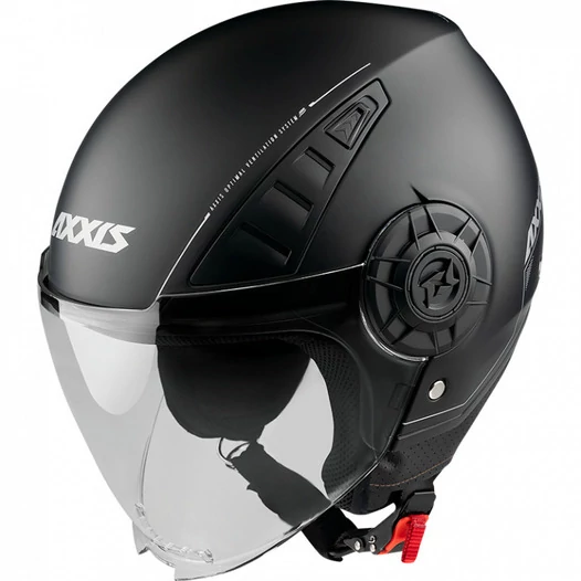 AXXIS OF513 Metro Solid Matt Black мотошлем черный матовый