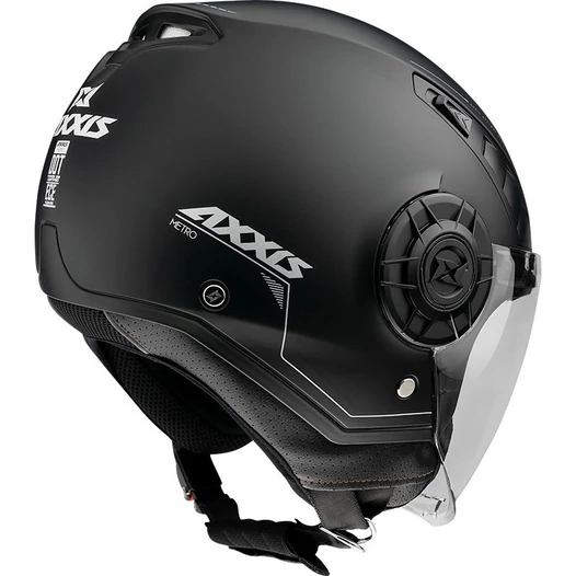 AXXIS OF513 Metro Solid Matt Black мотошлем черный матовый